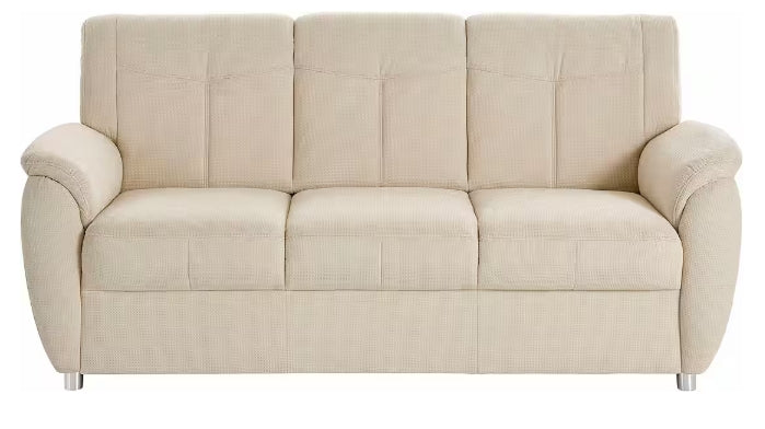 3-Sitzer Cremé mit Federkern