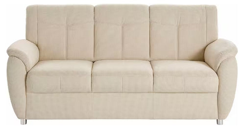 3-Sitzer Cremé mit Federkern