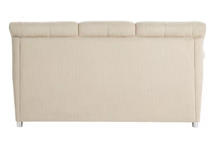 3-Sitzer Cremé mit Federkern