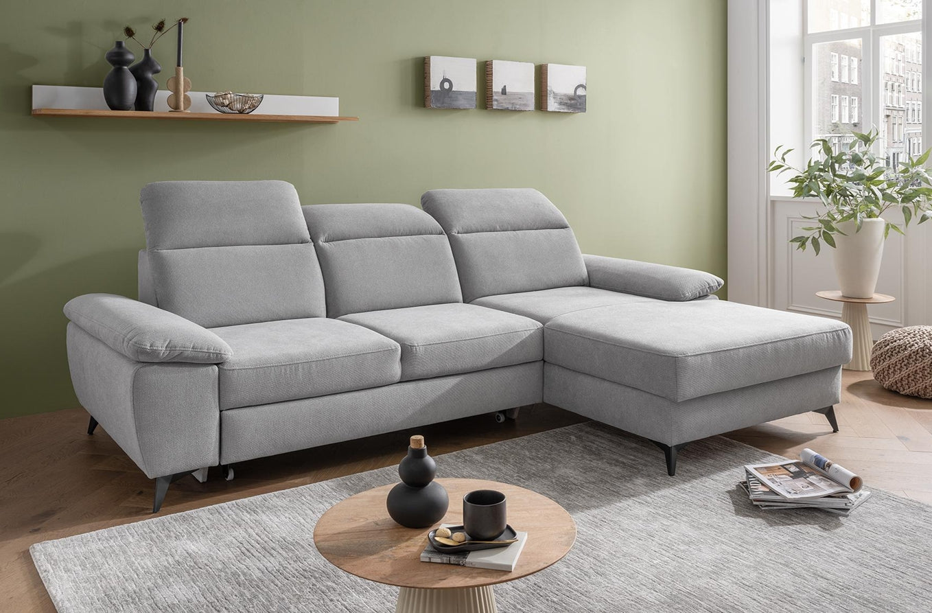 Ecksofa mit Staukasten und Liegefunktion Hanno