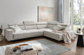 Ecksofa Intera mit elektrischem Sitzvorschub Corto beige