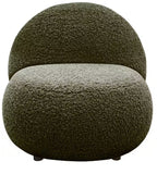Sessel Mithras II Cocktailsessel, grün organische Formensprache, Solitär Sessel