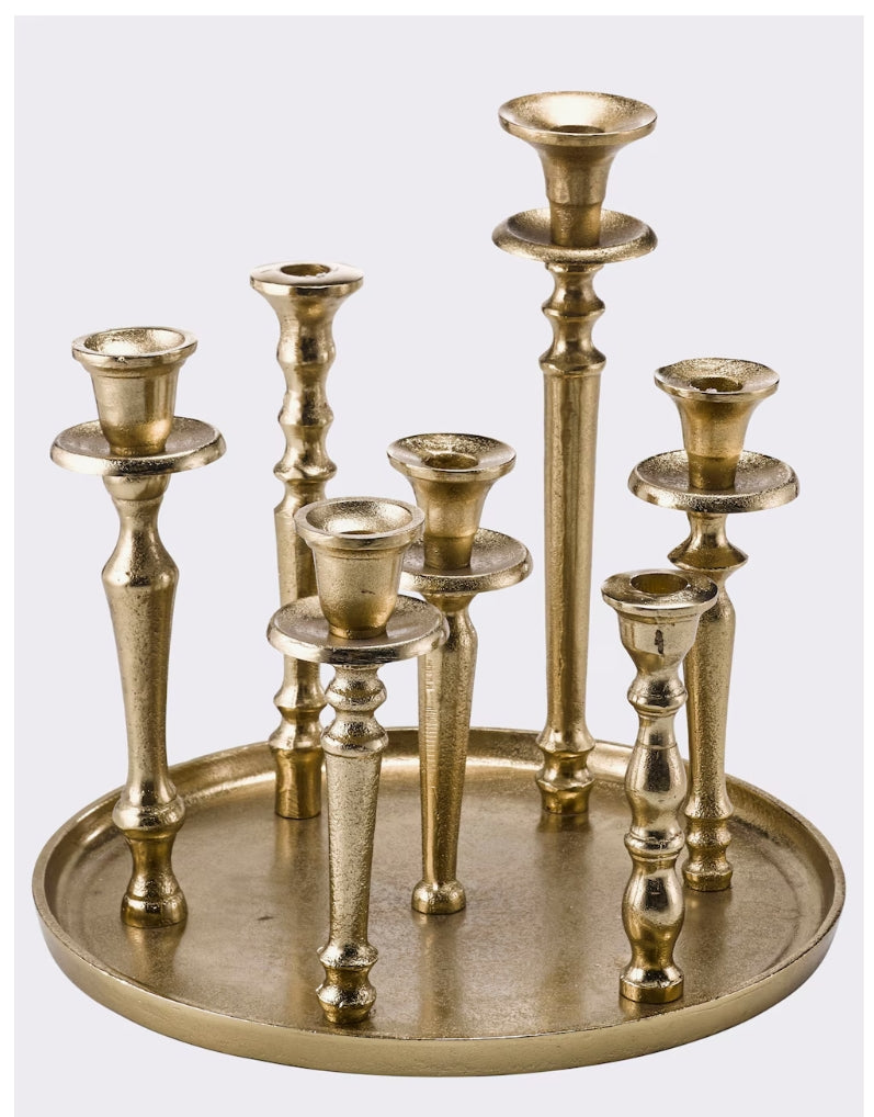 Kerzenleuchter goldfarben