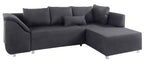 Ecksofa Sally L-Form anthrazit mit Schlaffunktion