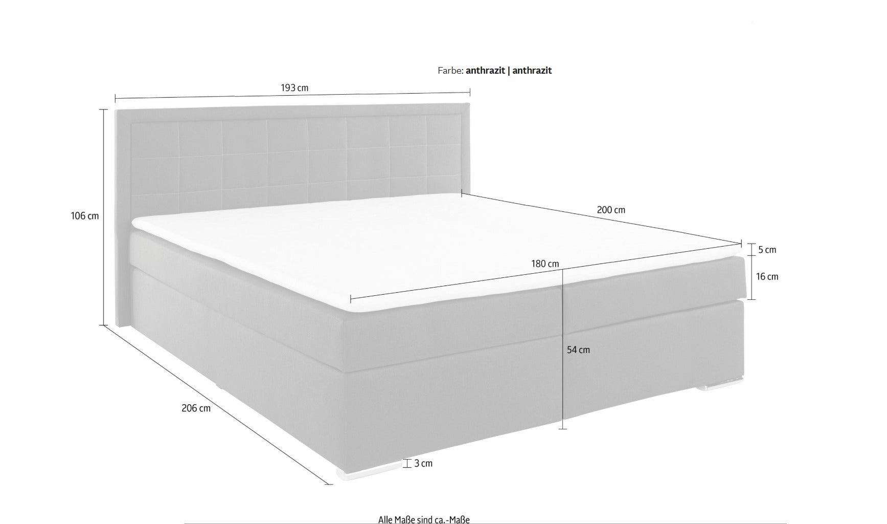 Boxspringbett 180x200cm