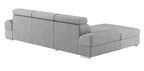 Ecksofa Broadway L-Form gau mit Bettfunktion