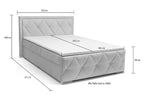 Boxbett Alfie, 140 x 200 cm Inkl. Bettkasten & Topper