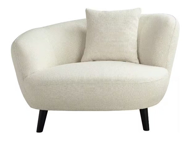 Nierensofagarnitur / Chaiselongue 2,5-Sitzer + 2-Sitzer + Loungesessel