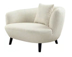 Nierensofagarnitur / Chaiselongue 2,5-Sitzer + 2-Sitzer + Loungesessel