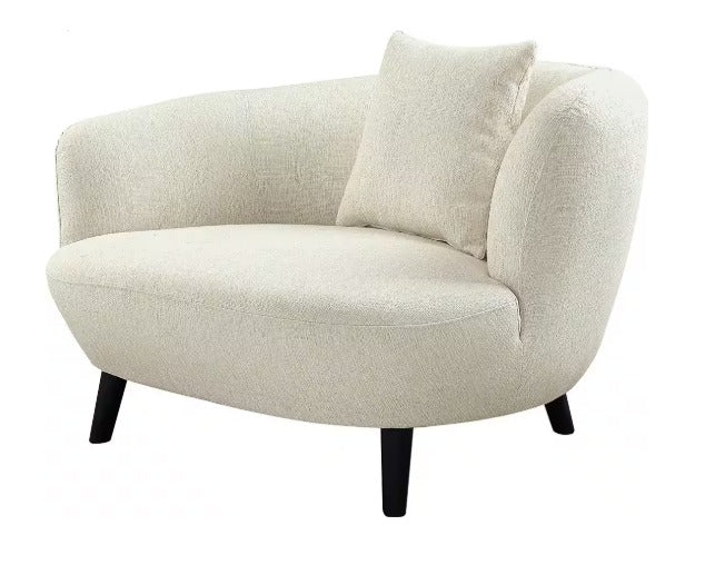 Nierensofagarnitur / Chaiselongue 2,5-Sitzer + 2-Sitzer + Loungesessel