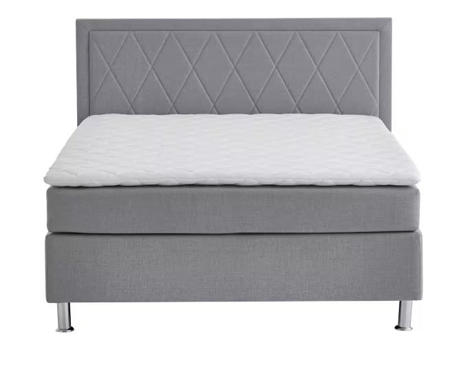 Boxbett Helen hellgrau 140 x 200 cm