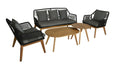 Loungeset 5tlg. mit Ropebespannung