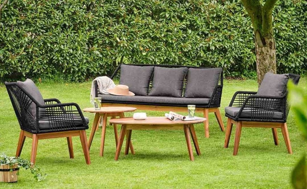 Loungeset 5tlg. mit Ropebespannung
