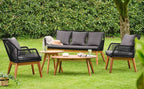 Loungeset 5tlg. mit Ropebespannung