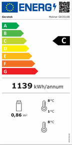 Geratek Flaschenkühlschrank Molinar GK 3510 B *C*