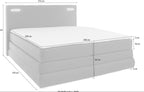 Boxspringbett mit Bettkasten 200x200cm