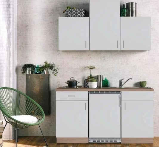 Küchenblock Singleküche inkl. E-Geräte 150cm