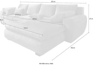Ecksofa Cara Mia L-Form