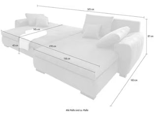 Ecksofa Cara Mia L-Form