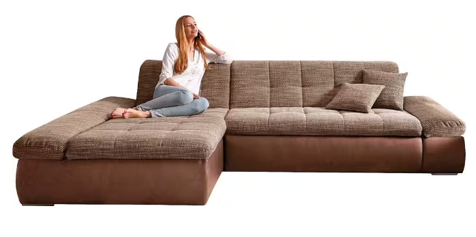 Ecksofa Moric inkl. Hocker mit Stauraumfach