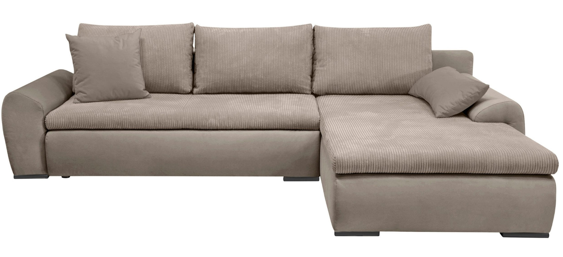Ecksofa Taupe Cord