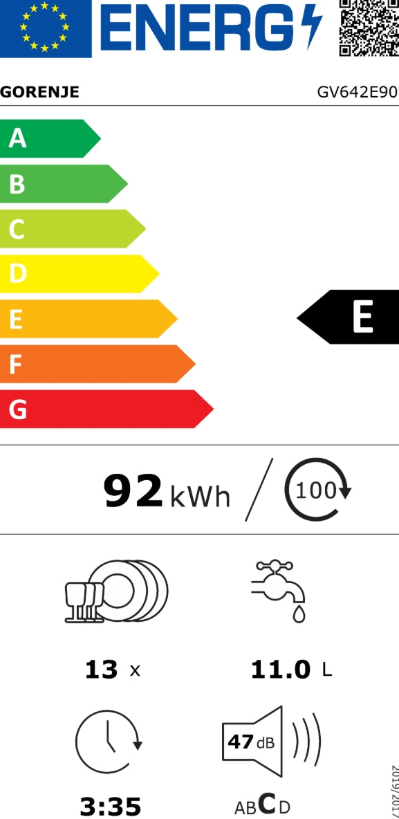 Gorenje GV 642 E90 *E* Geschirrspüler 60cm
