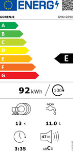 Gorenje GV 642 E90 *E* Geschirrspüler 60cm
