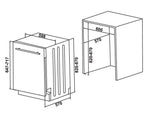 Daewoo *C* Geschirrspüler vollintegriert 60 cm - DBFS 3 XN 45 C 40-DE
