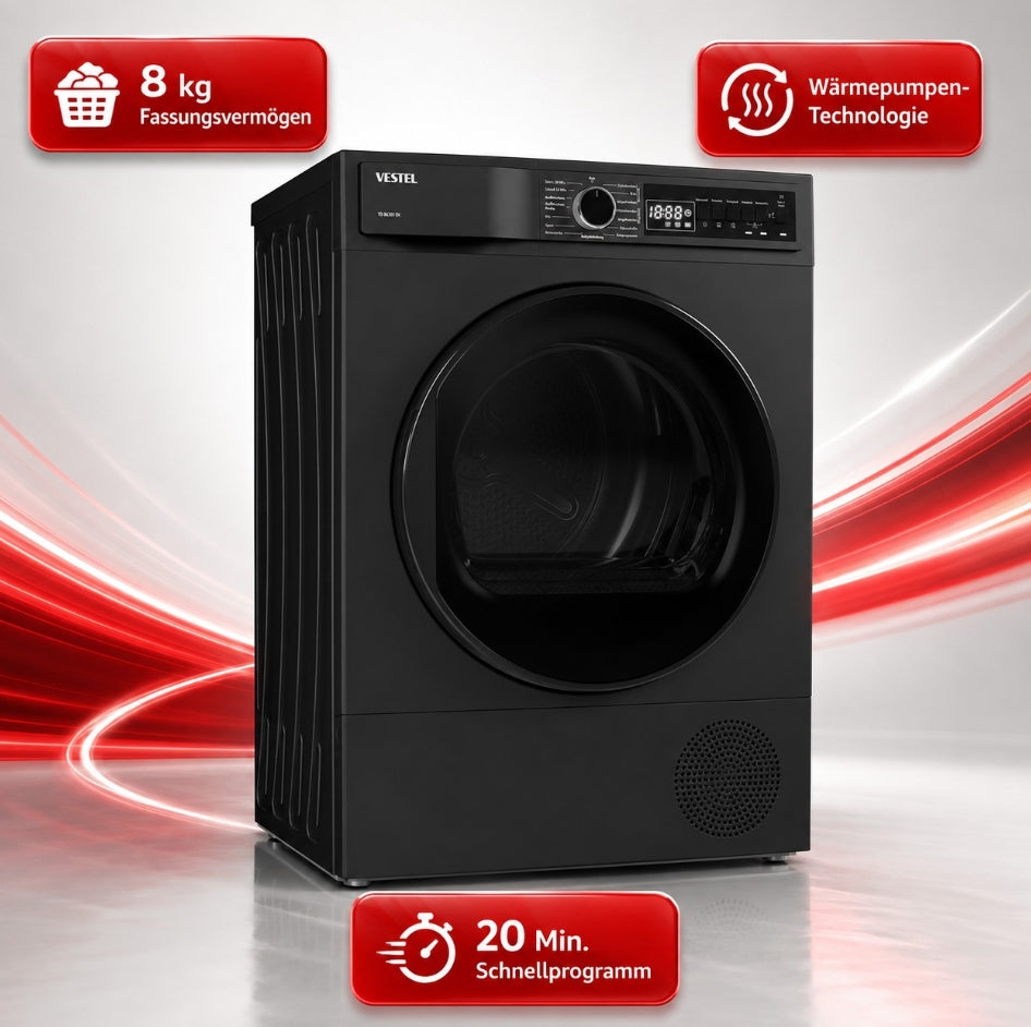 Vestel *D* Wärmepumpentrockner 8 kg - TD 86301 DX