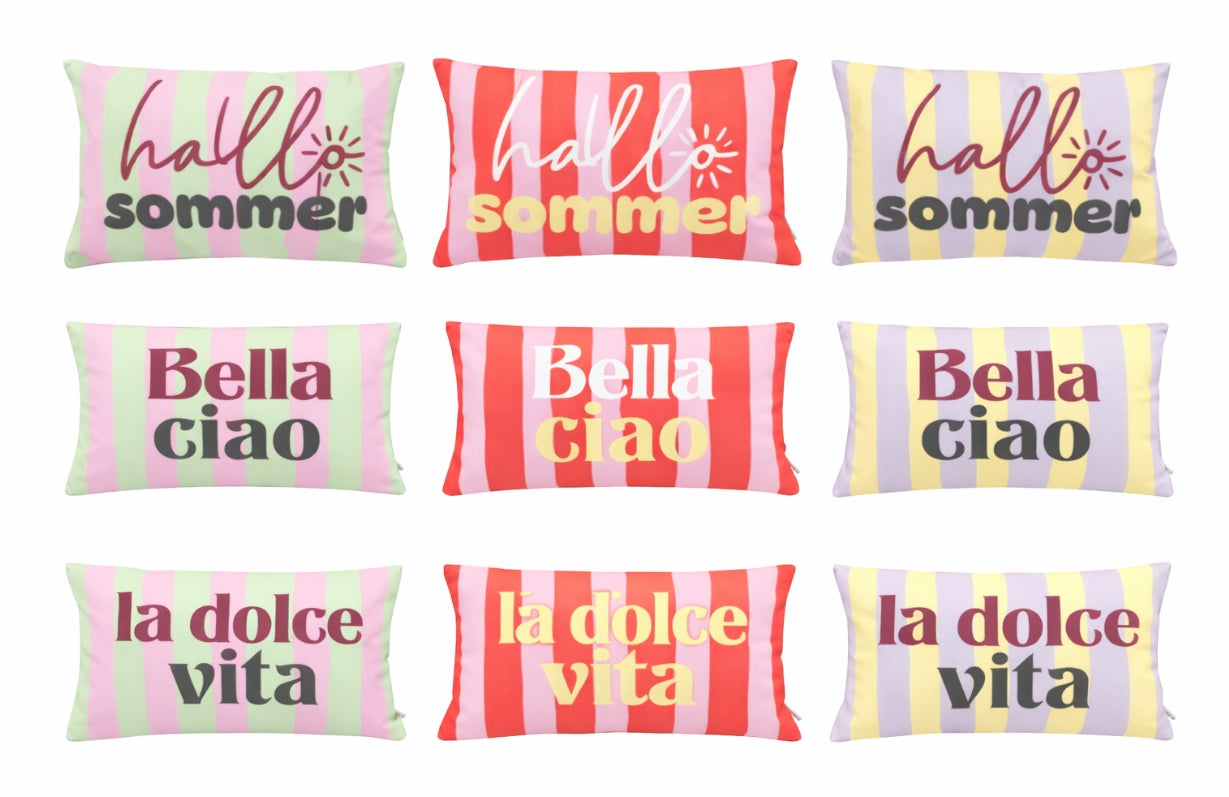 Dekokissen Outdoor Streifen 30x50cm