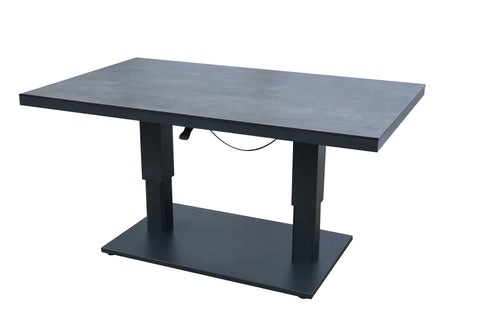 Castello HPL höhenverstellbarer Tisch 150x90cm, anthrazit