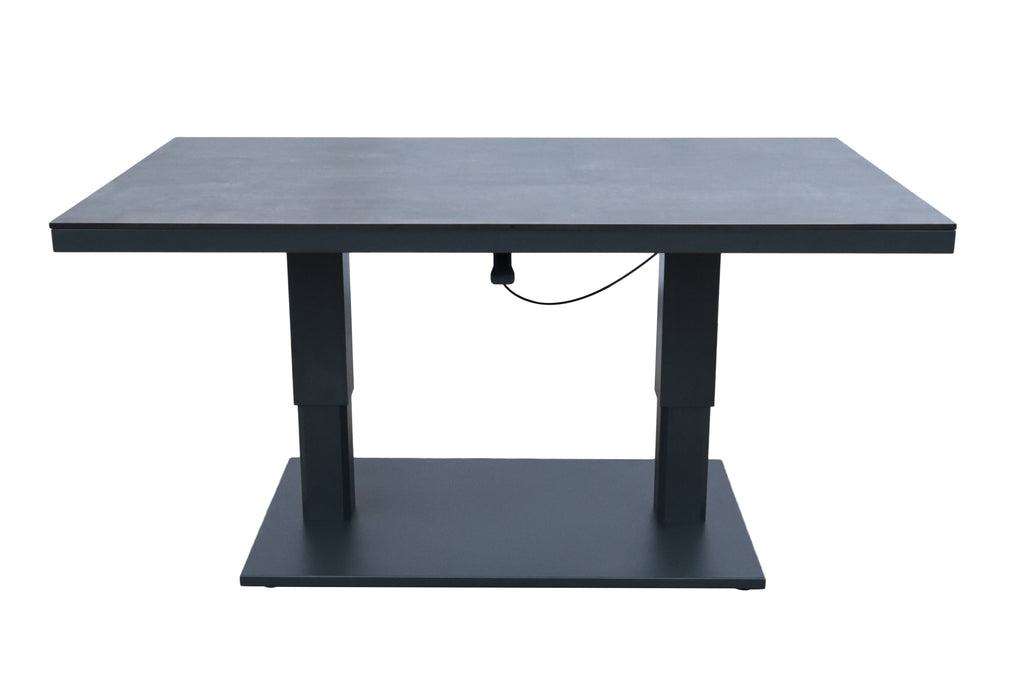 Castello HPL höhenverstellbarer Tisch 150x90cm, anthrazit