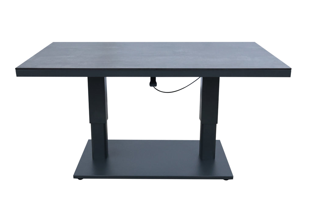 Castello HPL höhenverstellbarer Tisch 150x90cm, anthrazit