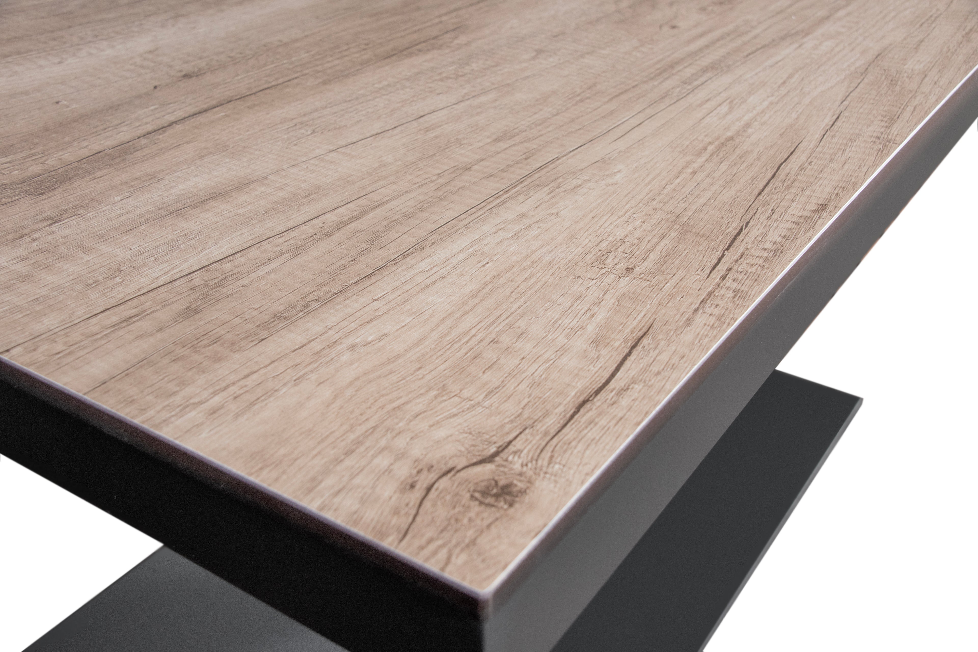 Castello höhenverstellbarer Tisch 120x80cm, Holzton