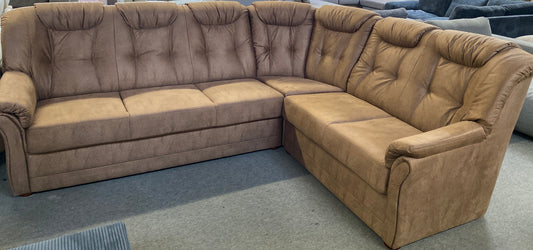 Premium Ecksofa Braun