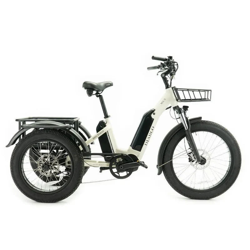 Diablo Big Foot Fatbike – 250 W Motor, Tiefeinstieg, hydraulische Scheibenbremsen, Vollfederung, bis 115 km Reichweite
