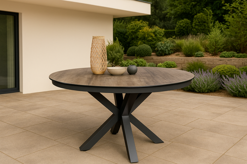 Donna runder Gartentisch 120 x 76 cm
