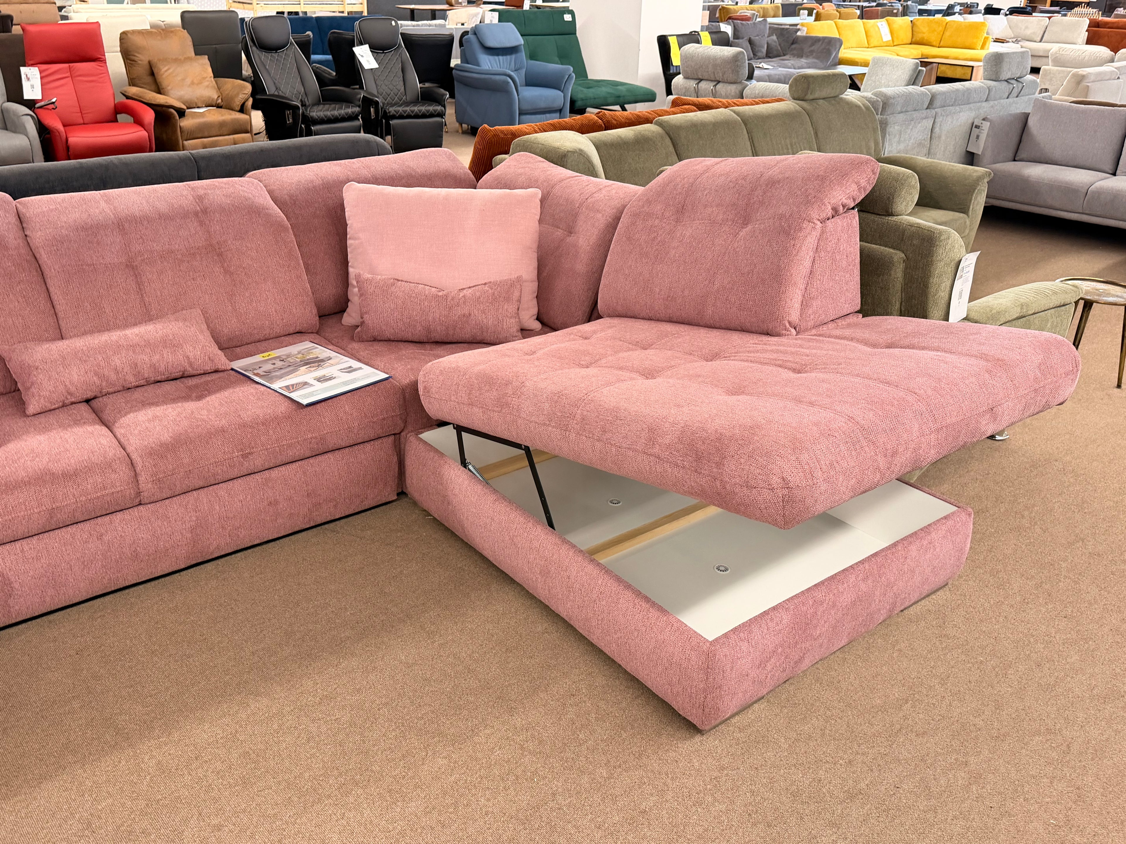 Wohnlandschaft Rigatti brombeere - bestellbar