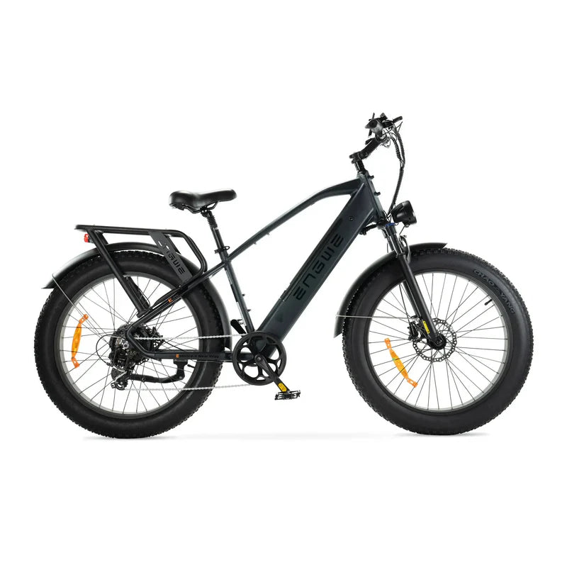 ENGWE E26HO FatFatebike – 250 W Motor, 26 Zoll, hoher Einstieg, Shimano 7-Gang, hydraulische Scheibenbremsen
