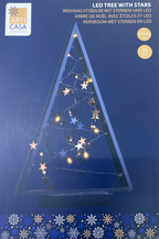 Weihnachtsbaum mit Sternen und LEDs