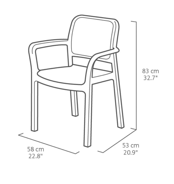 Gartentisch mit 4 Stühlen Set