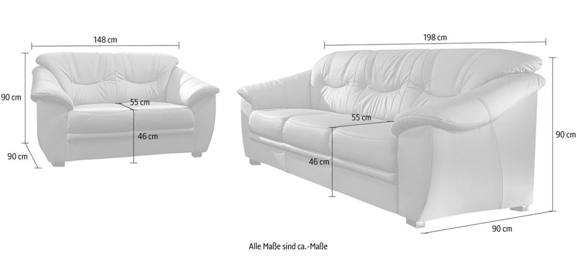 SOFA - SET 3-Sitzer, 2-Sitzer und Sessel