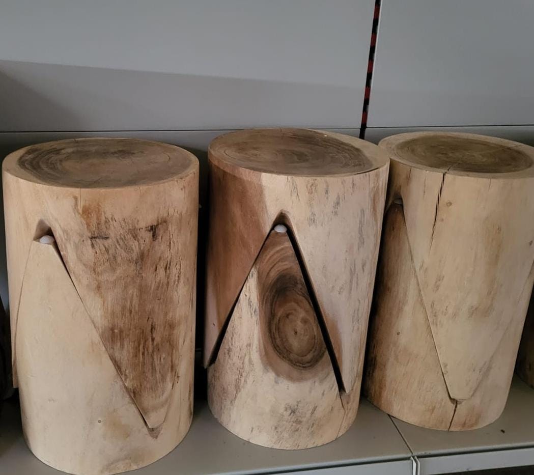 Hocker 2er Set Jahresstart Einzelstück  / Posten Aktion