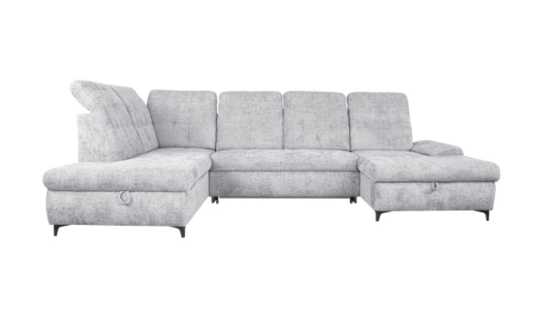 Wohnlandschaft Cord grau