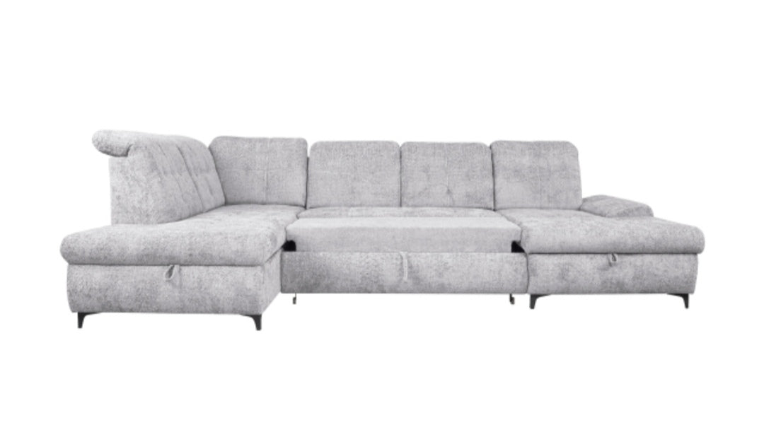 Wohnlandschaft Cord grau