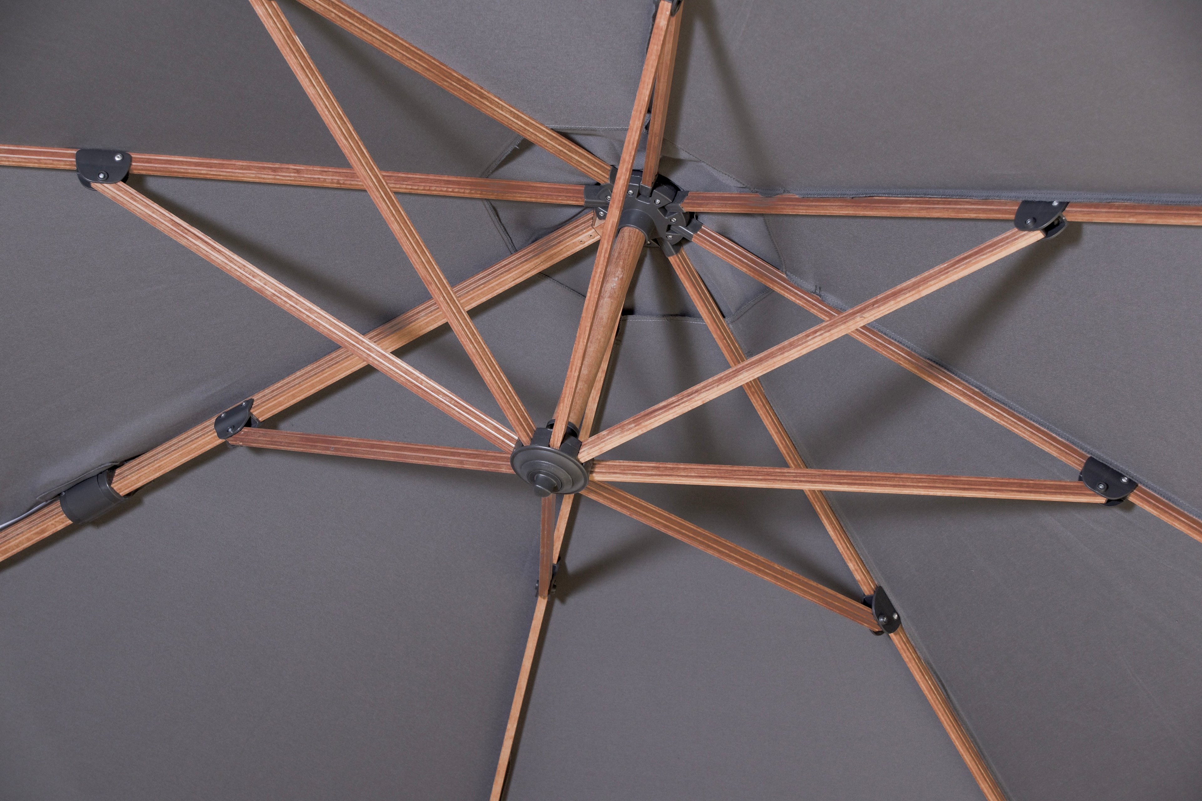 Jamaica Ampelschirm 3x3m, anthrazit