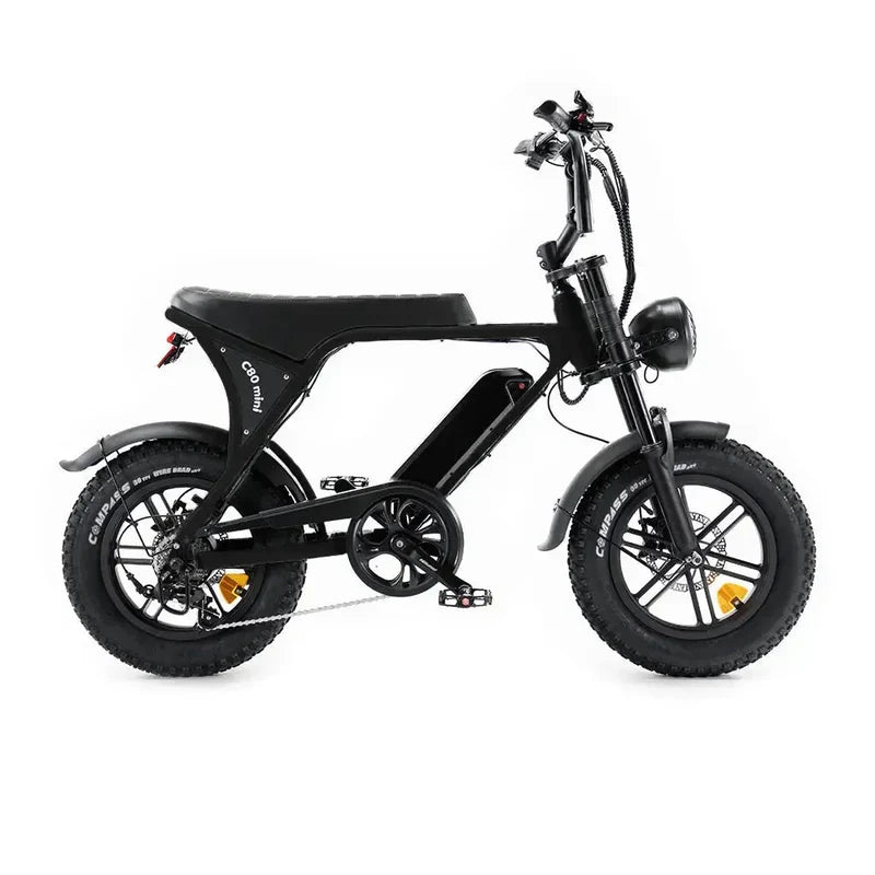 OUXI C80 Mini Fatbike – 250 W Motor, 16 Zoll, Shimano 7-Gang, Scheibenbremsen, Alarmanlage