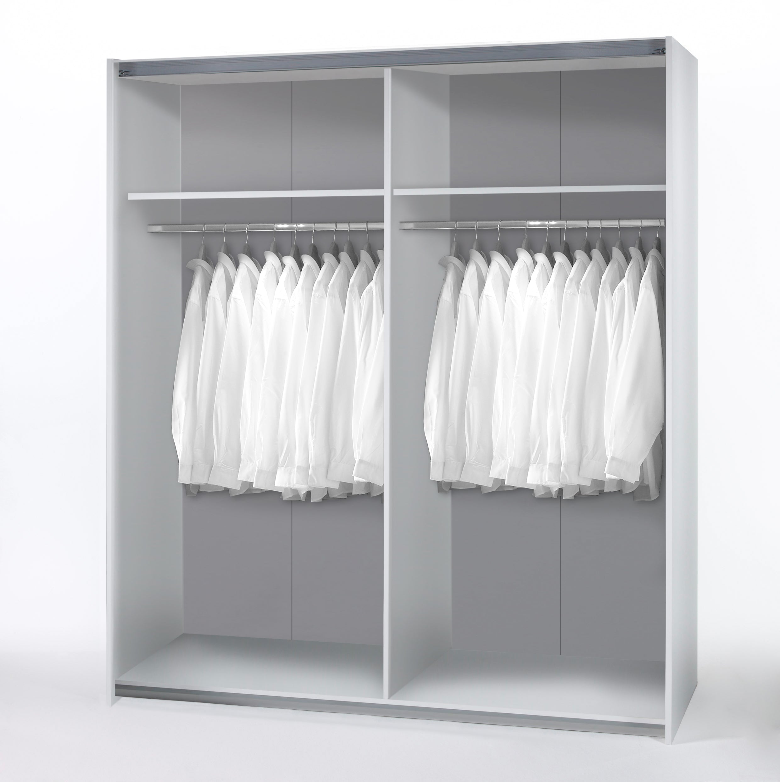 Kleiderschrank mit Schwebetüren 2 -türig