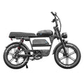 QMWheels EB30 Fatbike – Doppelakku, 250 W Motor, Vollfederung, Shimano 7-Gang, hydraulische Scheibenbremsen, bis 120 km Reichweite