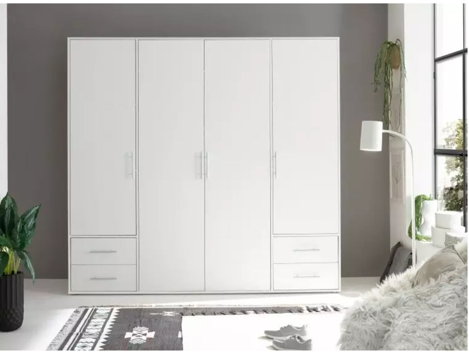 Jahresstart Einzelstück / Posten Aktion  Kleiderschrank weiß in 2 Größen